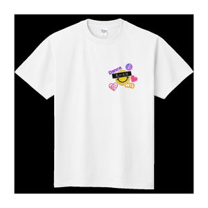 私が主役ステッカー風ワンポイントTシャツ